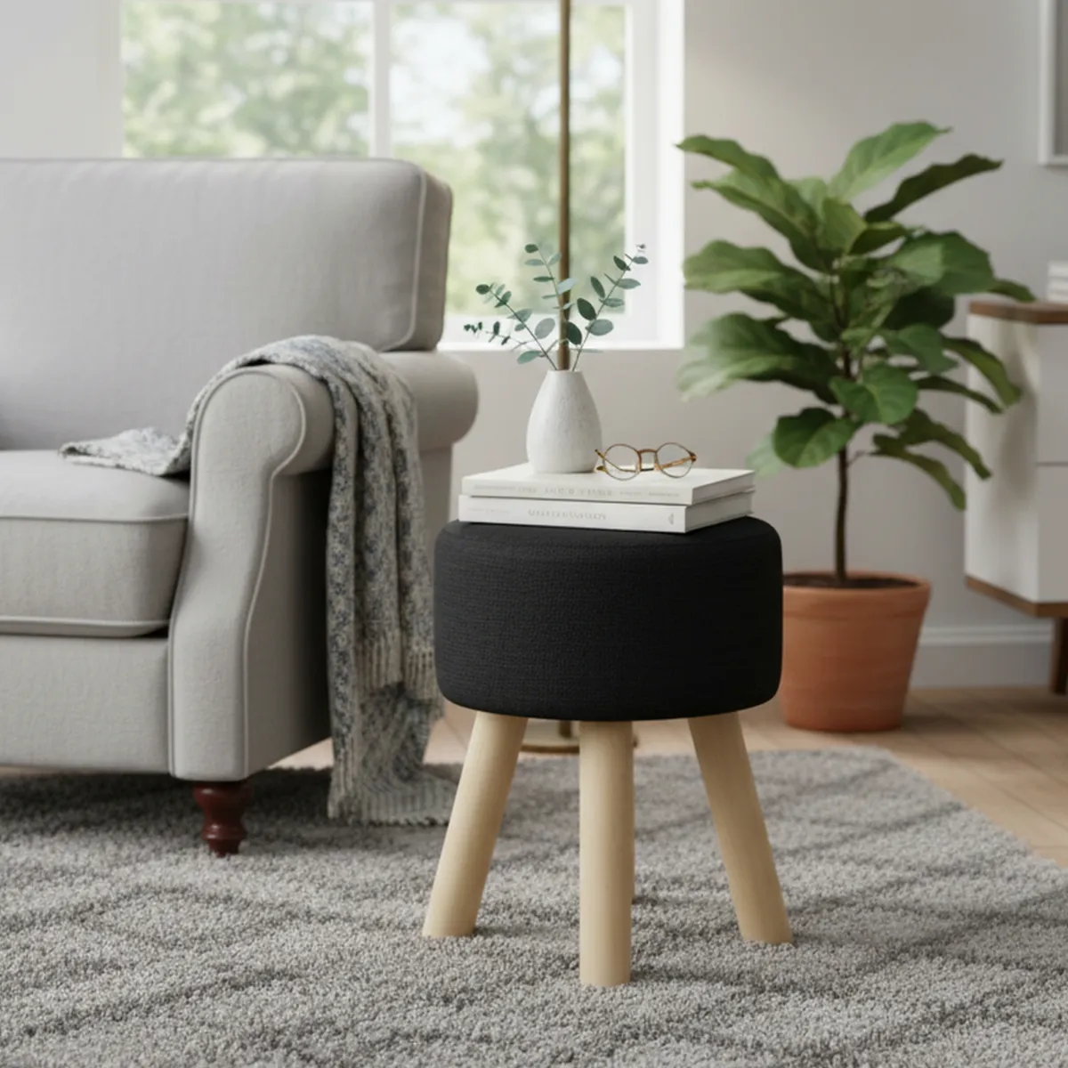 JUST HOME COLLECTION - Puff Circular Otomano