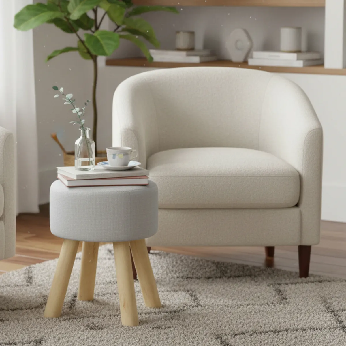 JUST HOME COLLECTION - Puff Circular Otomano