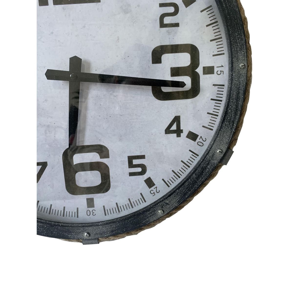 JUST HOME COLLECTION - Reloj de Pared Big Number 42x60cm Negro