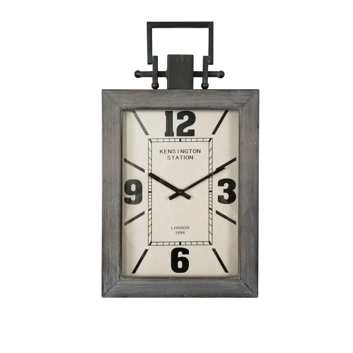 JUST HOME COLLECTION - Reloj de Pared Recta London 30x53cm Gris
