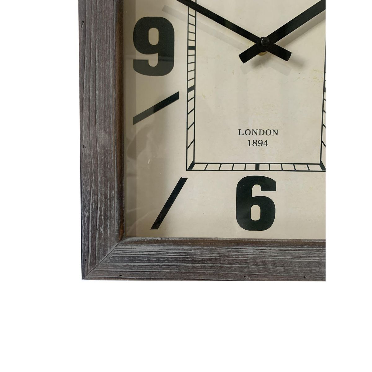 JUST HOME COLLECTION - Reloj de Pared Recta London 30x53cm Gris