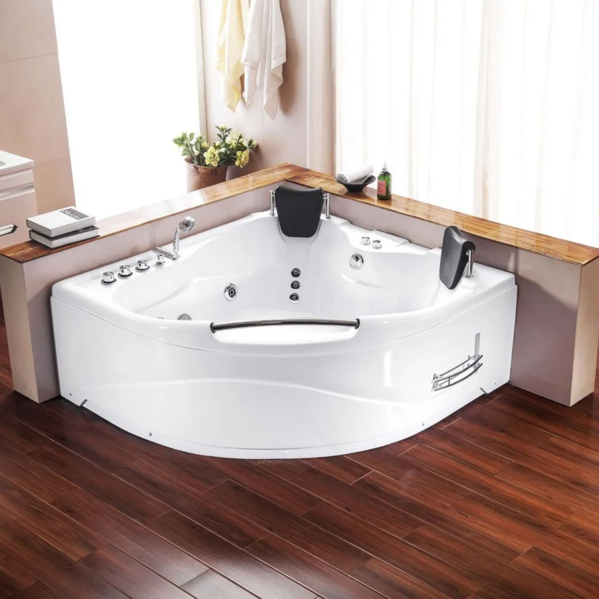 SENSI DACQUA - Tina Hidromasaje Esquinera 150x150x66cm Blanca