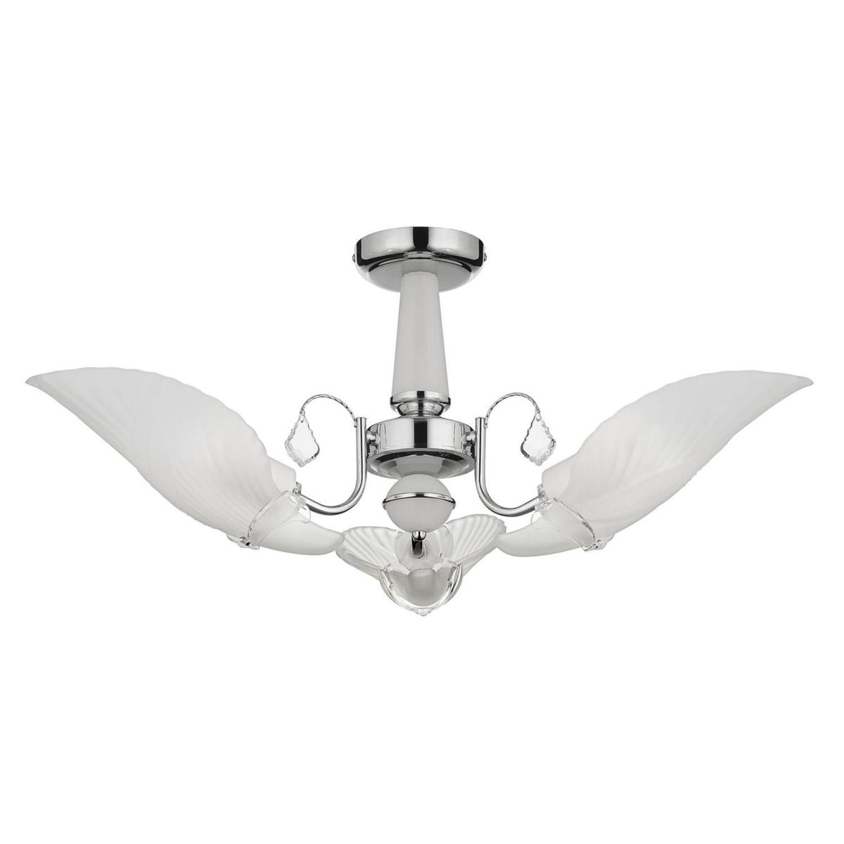 CASA BONITA - Lámpara de Techo Hoja Milan 3L E27