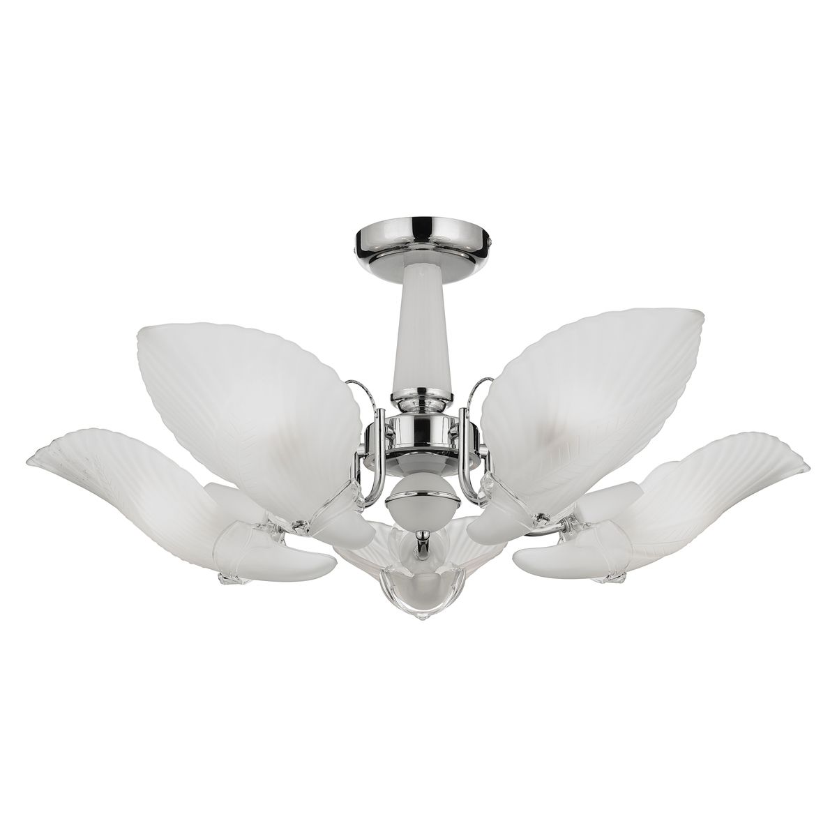 CASA BONITA - Lámpara de Techo Hoja Milan 5L E27