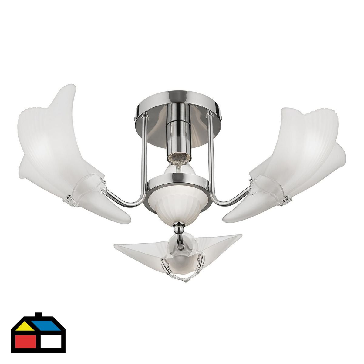 CASA BONITA - Lámpara de Techo Hojas New Turin 3L E27