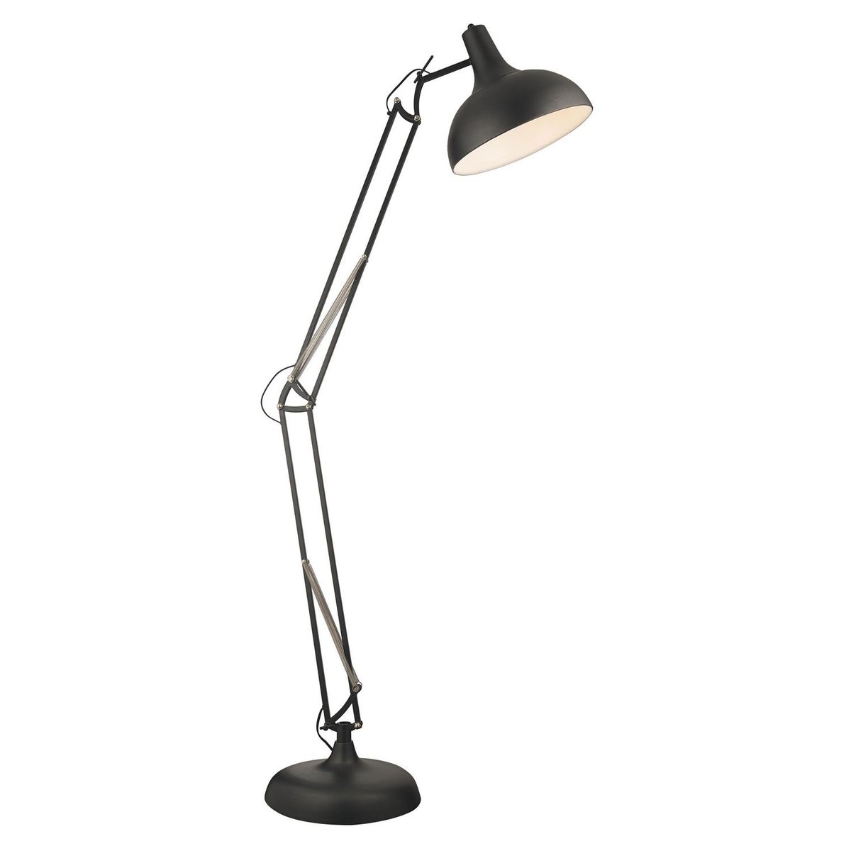 JUST HOME COLLECTION - Lámpara de Pie Estremoz Negro 1 Luz E27