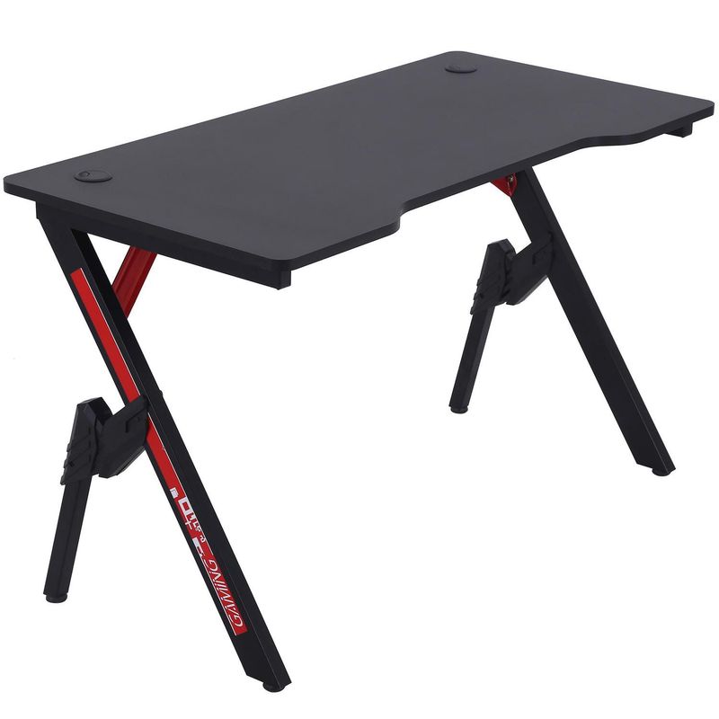 JUST HOME COLLECTION - Escritorio Gamer Negro Melamina Z