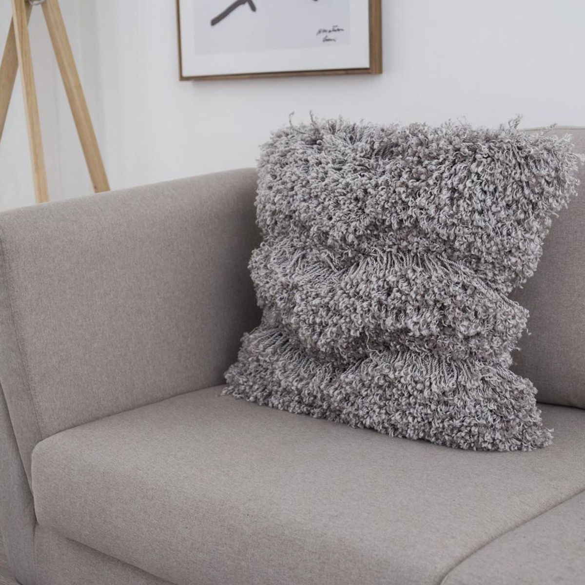 JUST HOME COLLECTION - Cojin Decorativo Wave 50x50 Gris