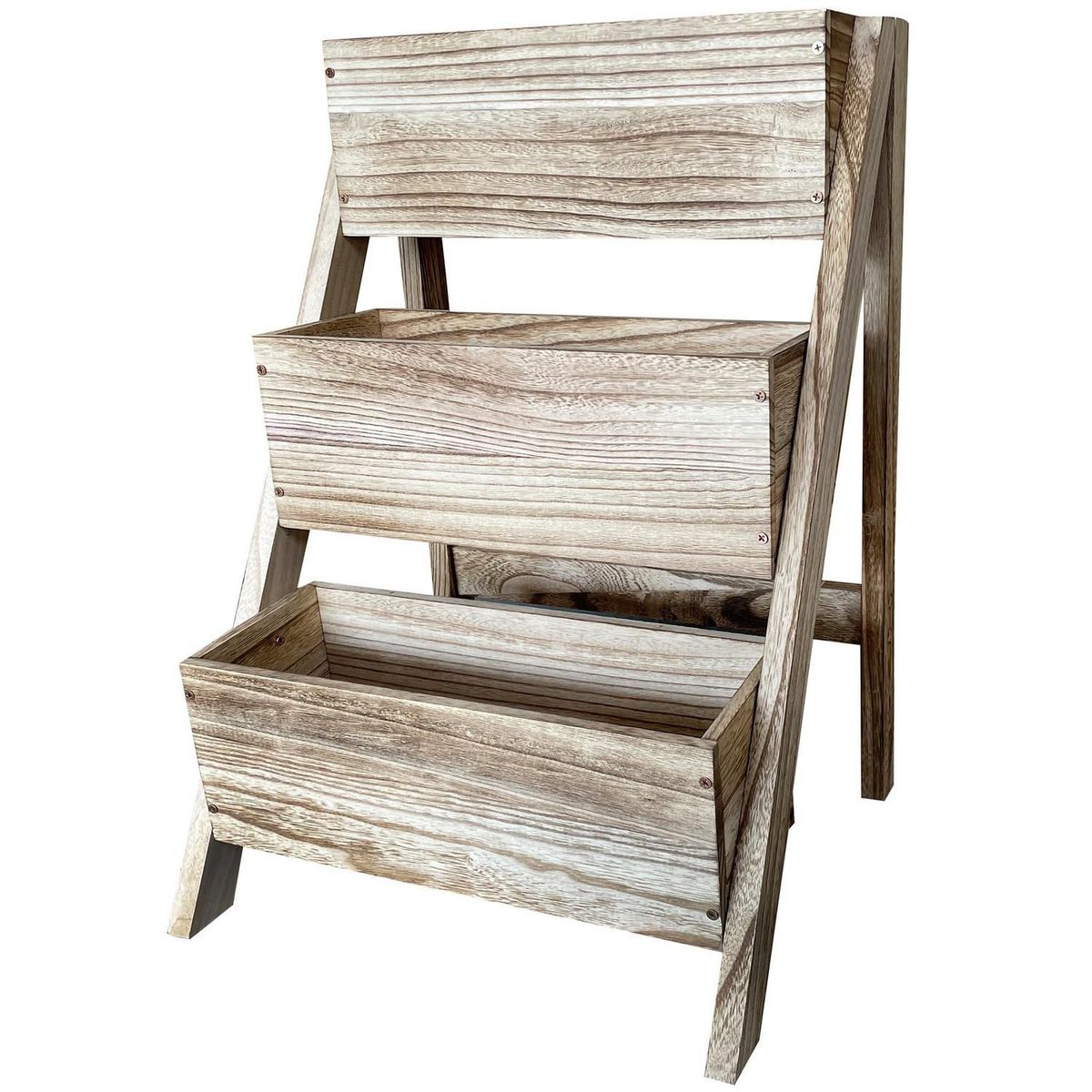 ERGO - Huerto Madera 3 Niveles Escalonado 45x64x