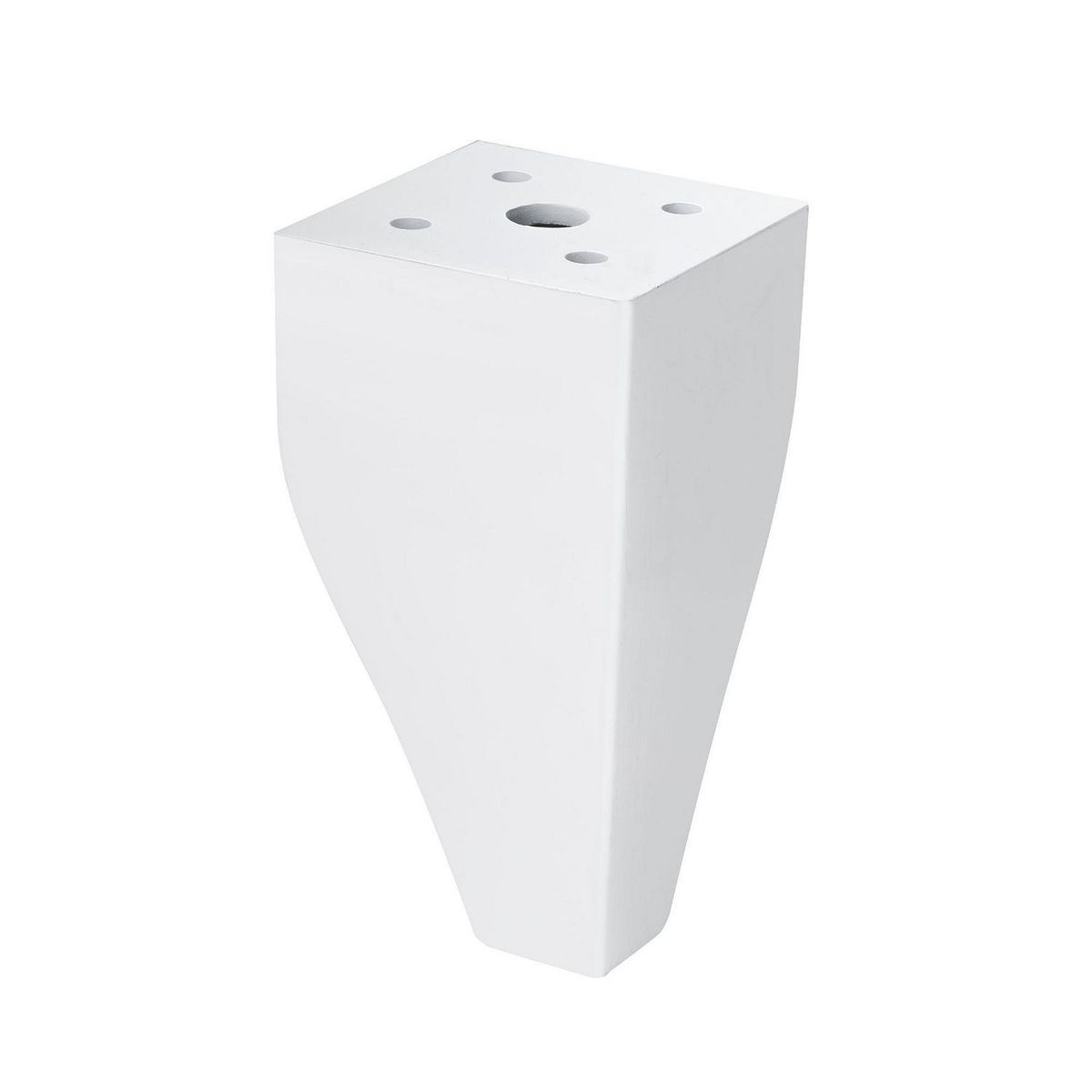 FIXSER - Patas para Muebles Cónica ABS Blanco 100 mm