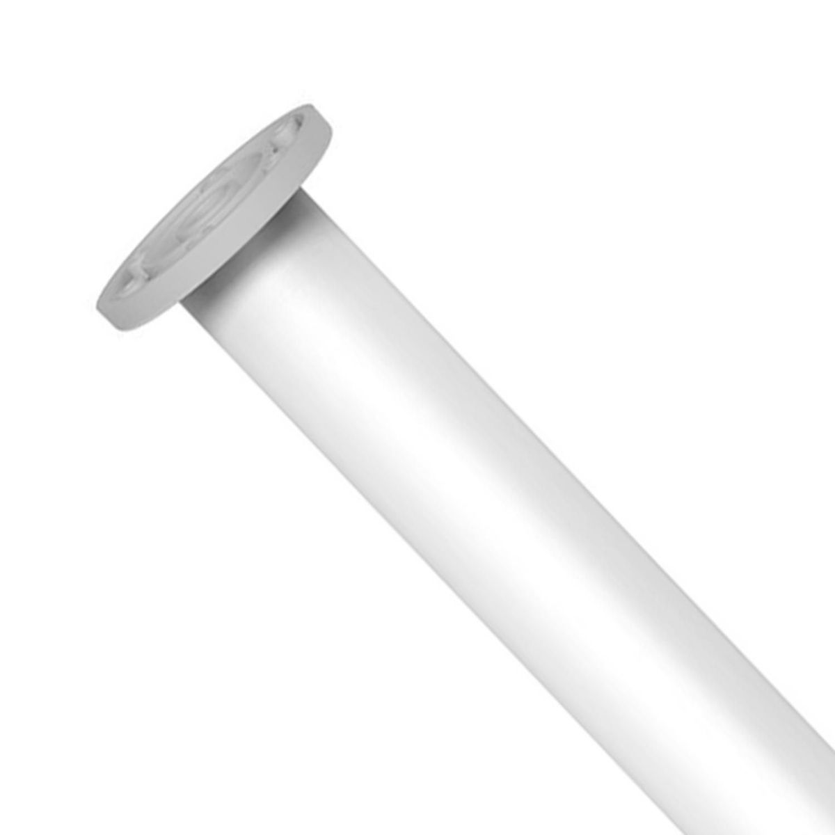 FIXSER - Patas para Muebles Redonda de Aluminio Blanco 40x710 mm