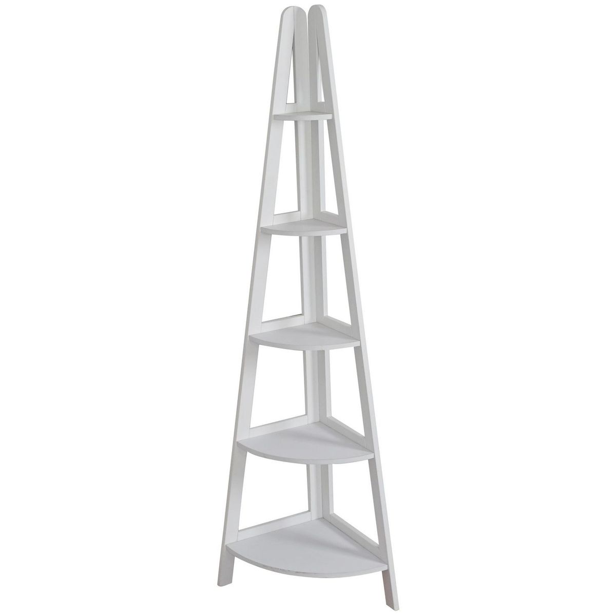 JUST HOME COLLECTION - Librero esquinado 39x39x180 Blanco