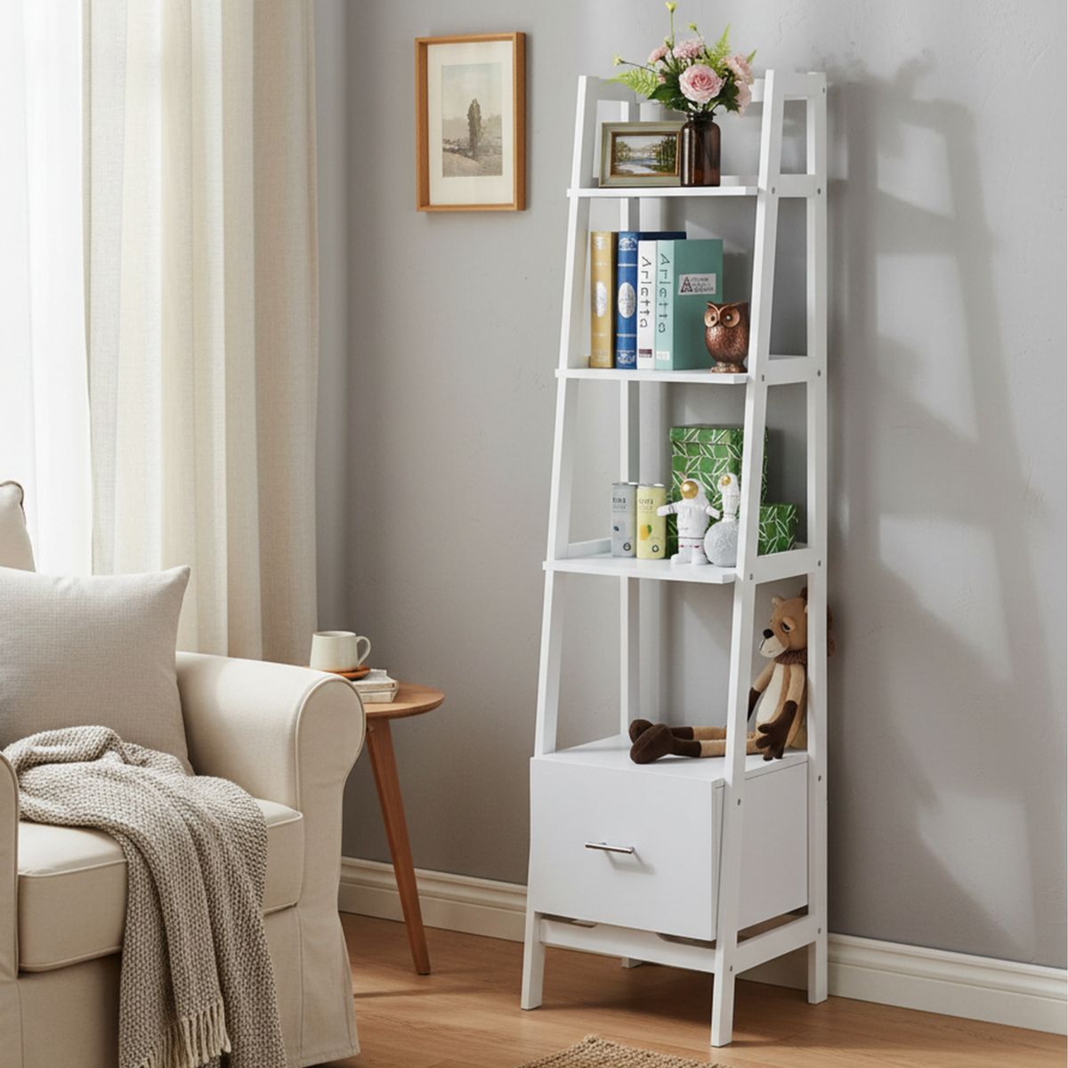 JUST HOME COLLECTION - Librero C/Caj 43x38x178 Blanco