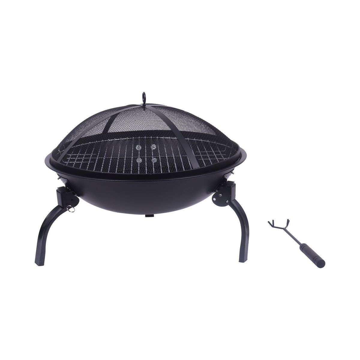 MR BEEF - Brasero Parrilla a Carbón 2 en 1 Mr Beef 56.5x38cm