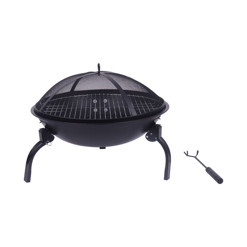 MR BEEF - Brasero Parrilla a Carbón 2 en 1 Mr Beef 56.5x38cm