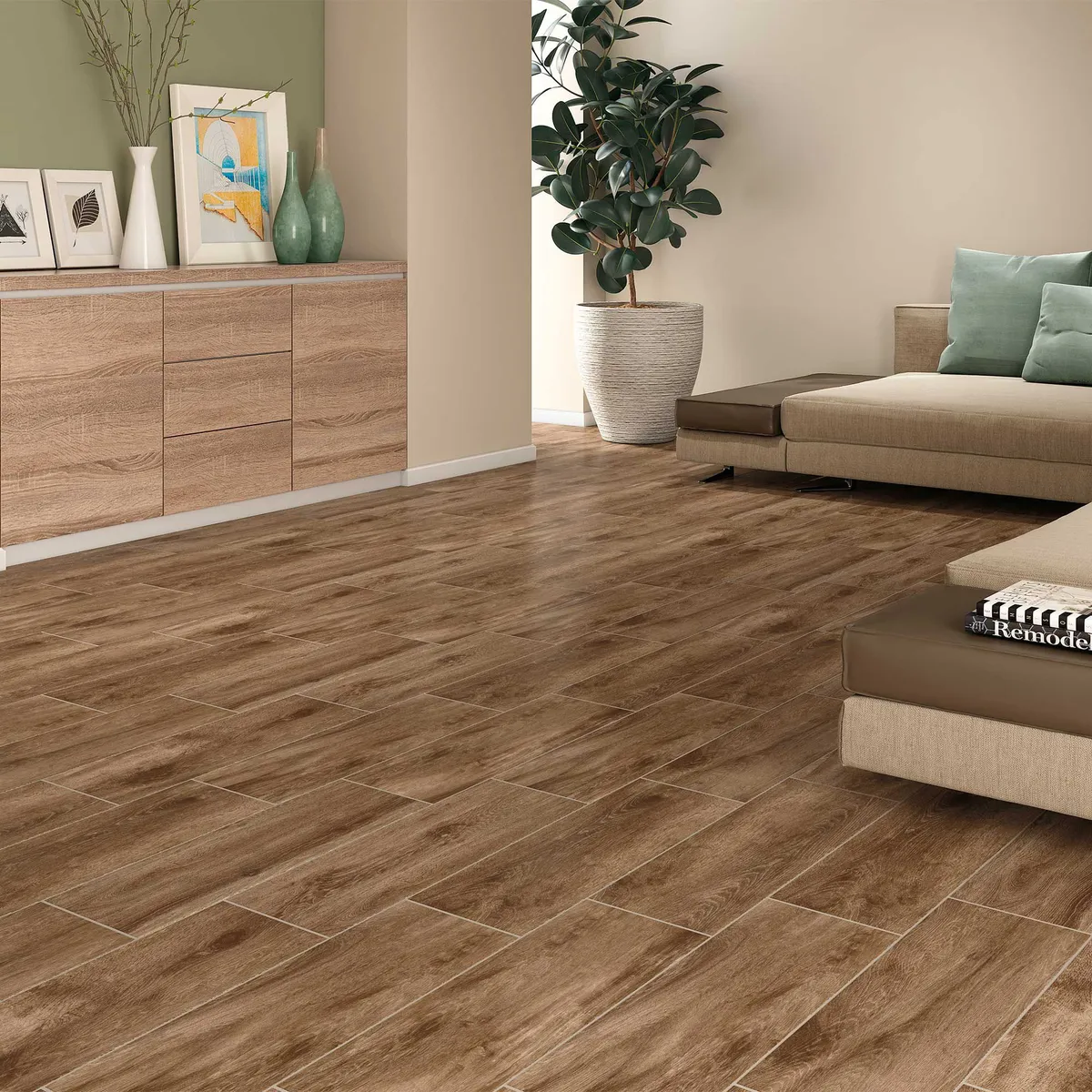 Ceramica Marrón Maderado 20x60cm 1.7m2, marca HOLZTEK - Foto Principal