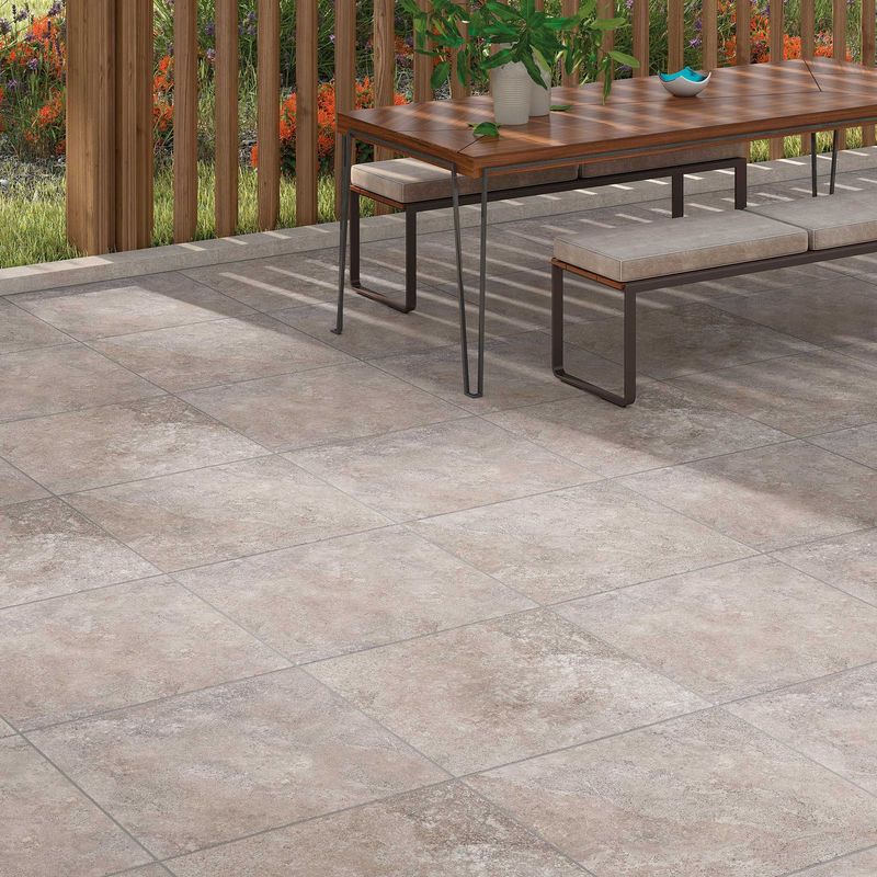HOLZTEK - Ceramica Gris Cementicio 62x62cm 2.32m2