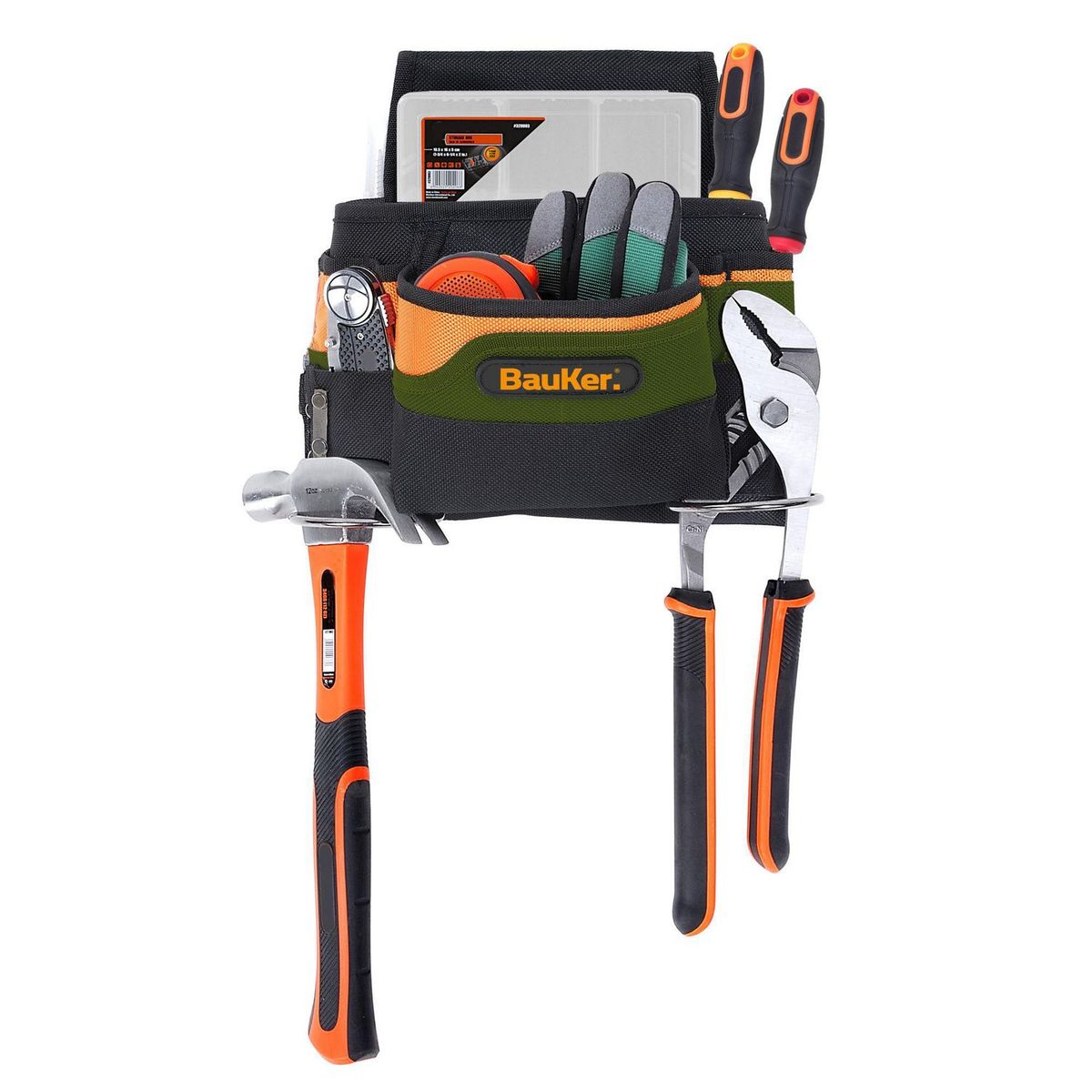 BAUKER - Porta Herramienta 6 Bolsillos Denier 900 Heavy-Duty Bauker