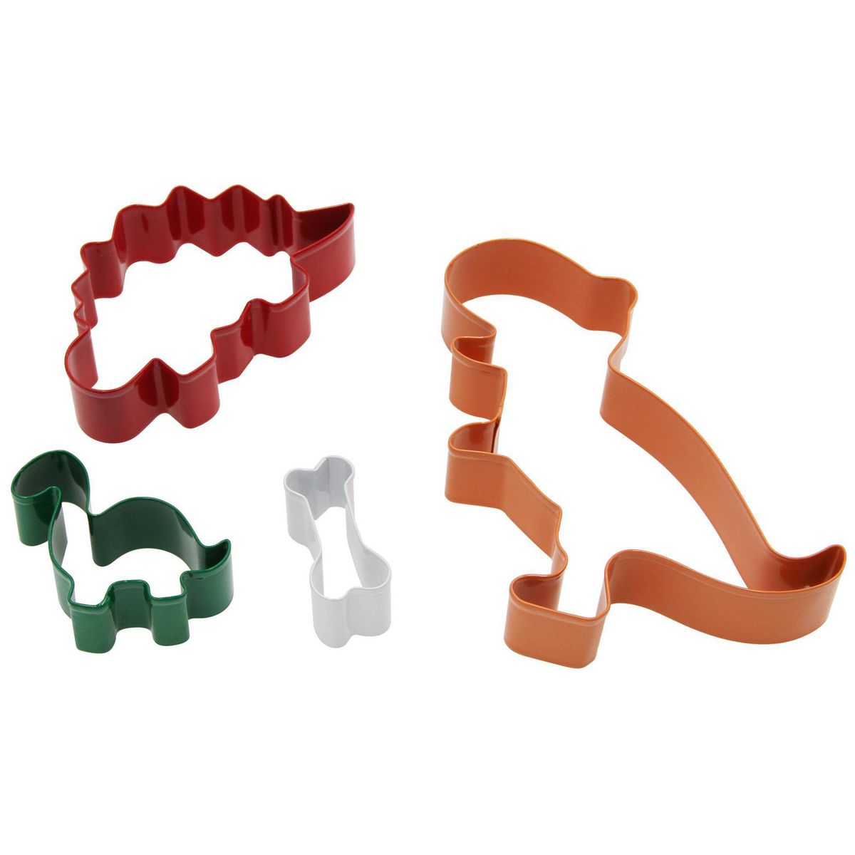 JUST HOME COLLECTION - Molde Dinosaurio Acero 4 Unidades