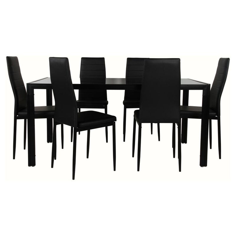 HOMY - Comedor Rainbow 160x90x75 + 6 Sillas