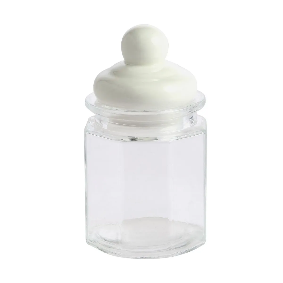 JUST HOME COLLECTION - Frasco De Vidrio 300Ml C/Tp Cer Bco