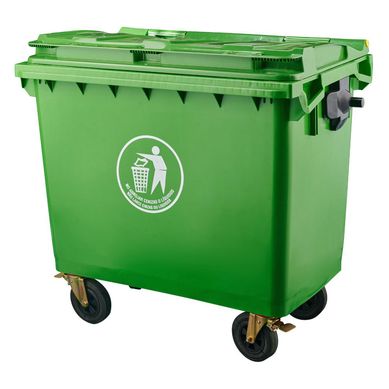 Contenedor Pl�stico con Tapa y Ruedas 660