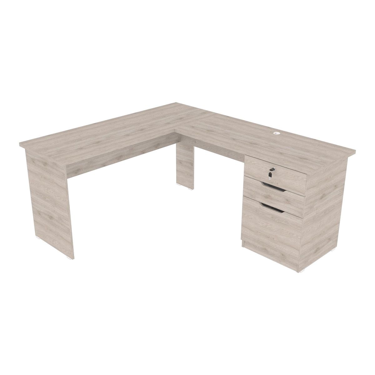 JUST HOME COLLECTION - Escritorio Denver 150x171x74 Ceniza