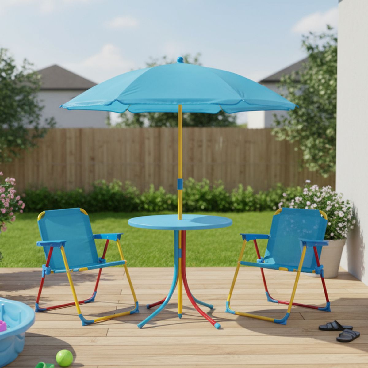 JUST HOME COLLECTION - Juego Terraza Infantil 4Pz Color