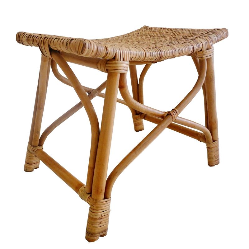 JUST HOME COLLECTION - Banco de Ratan 45x35cm