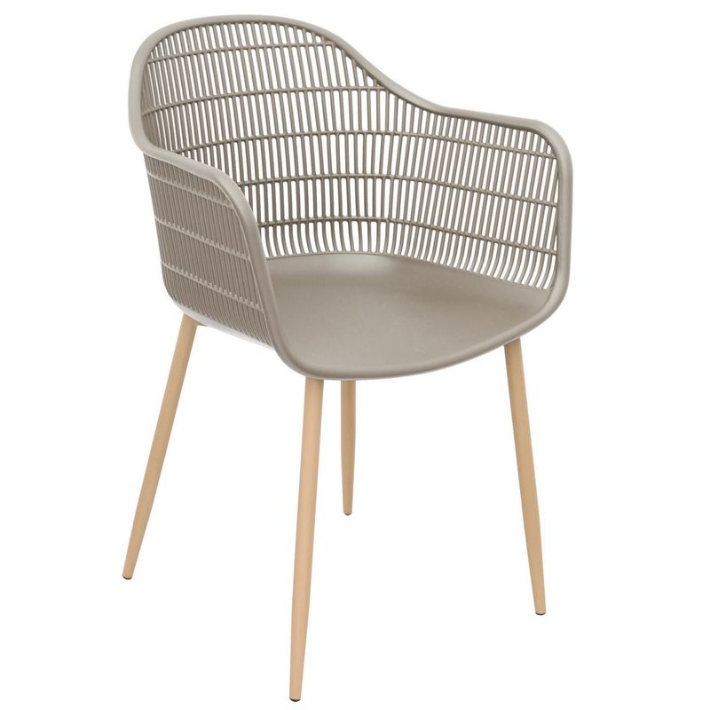 JUST HOME COLLECTION - Silla de Resina Kawai Beige