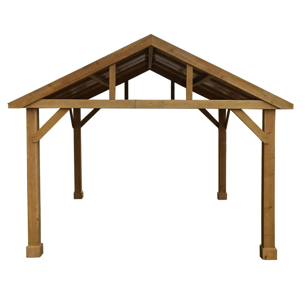 JUST HOME COLLECTION - Pérgola de Acero Madera 5X4 M