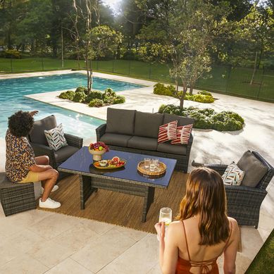 Juego de Living de Terraza Reims Ratn 7 Personas