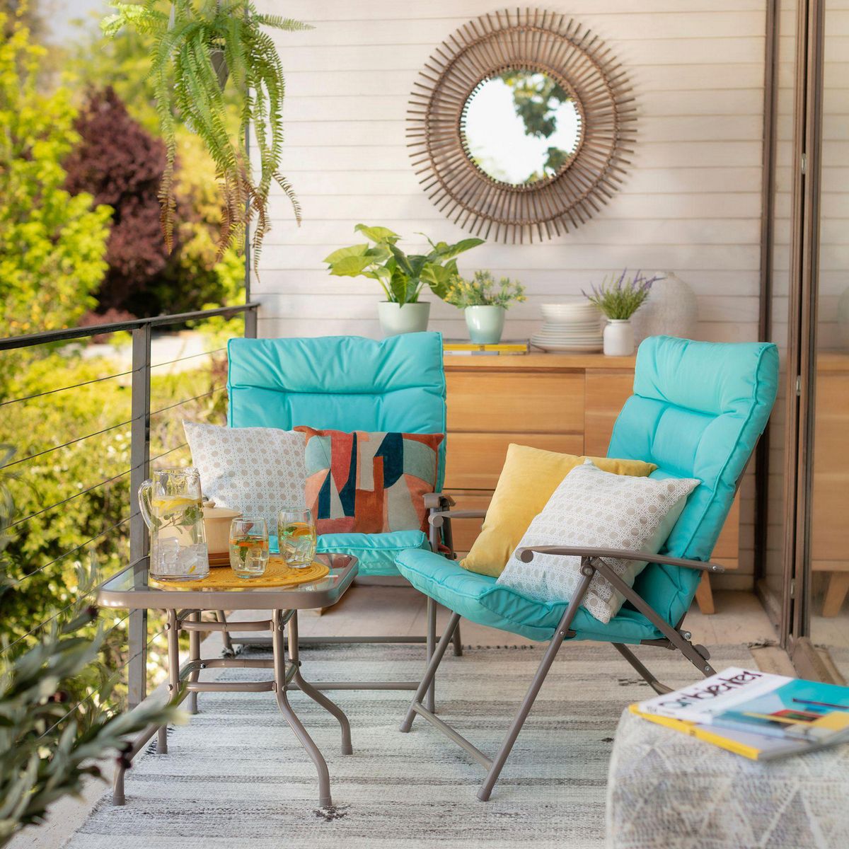 JUST HOME COLLECTION - Juego de Balcón 2 Personas Sao Paulo