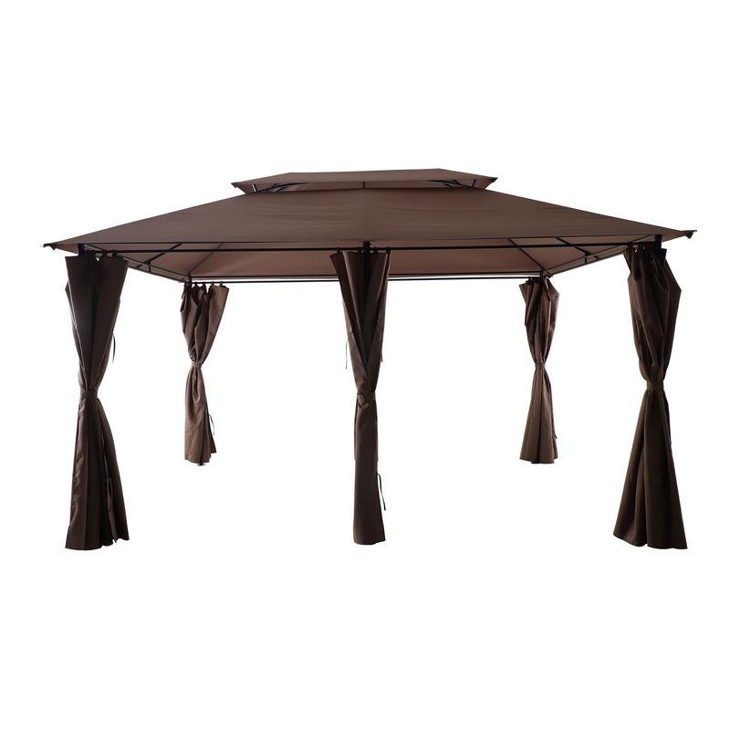 JUST HOME COLLECTION - Pérgola Metálica Taupe 3X4 M