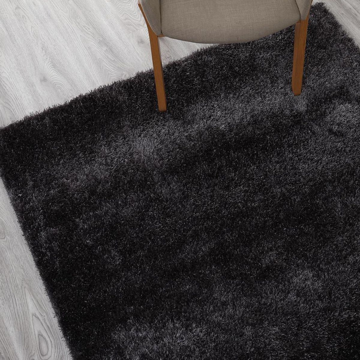 JUST HOME COLLECTION - Alfombra Rectangular Negro Confetti 140x200cm