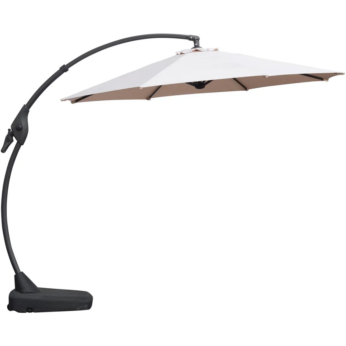 JUST HOME COLLECTION - Sombrilla Lateral para Terraza Natural 3m