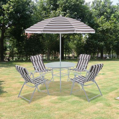 Juego de Comedor de Terraza 4 Personas Country