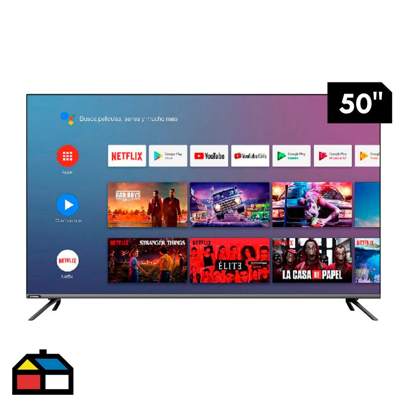 HYUNDAI - Televisor Hyundai Smart UHD 4K 50" HYLED5015A4KM