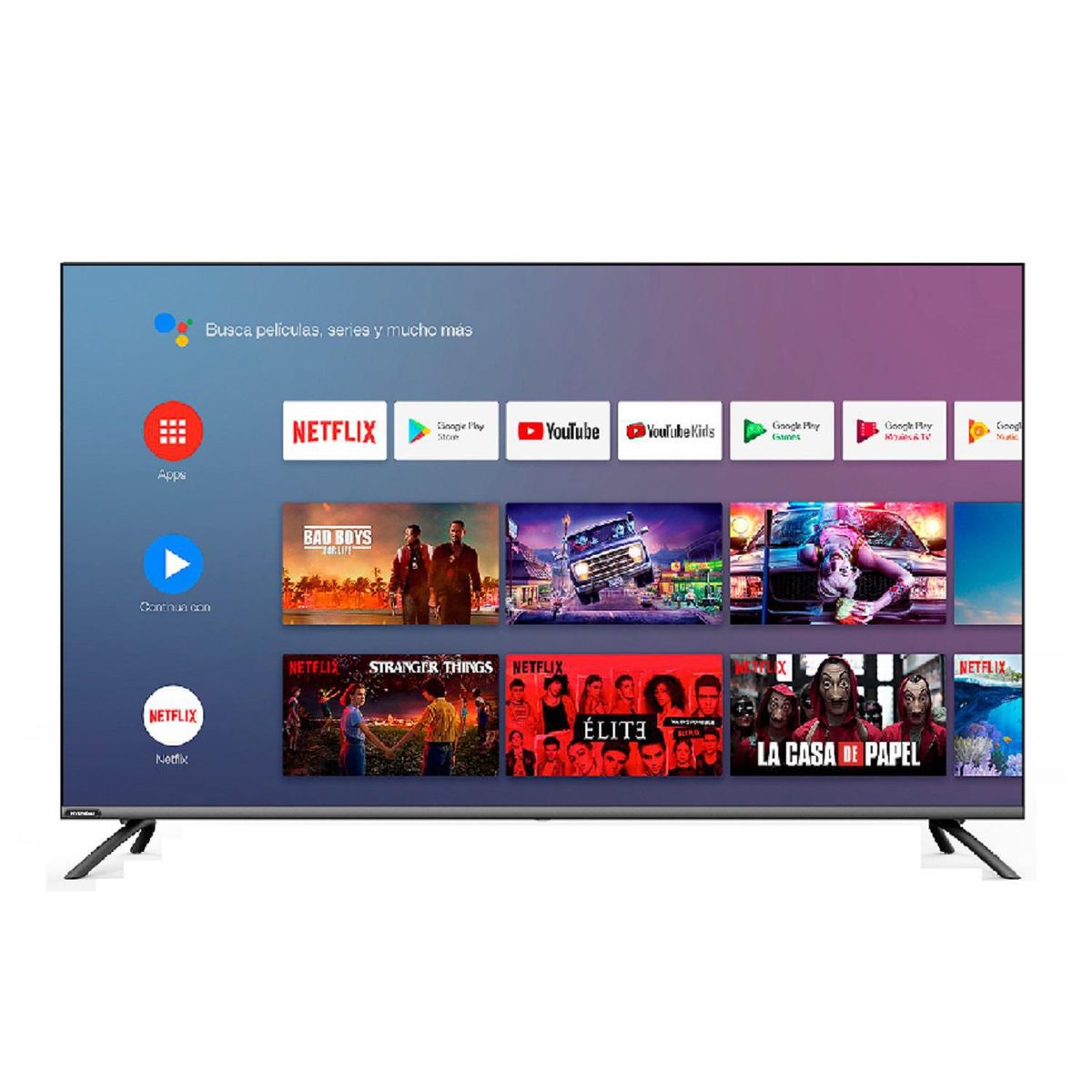 HYUNDAI - Televisor Hyundai Smart UHD 4K 50" HYLED5015A4KM