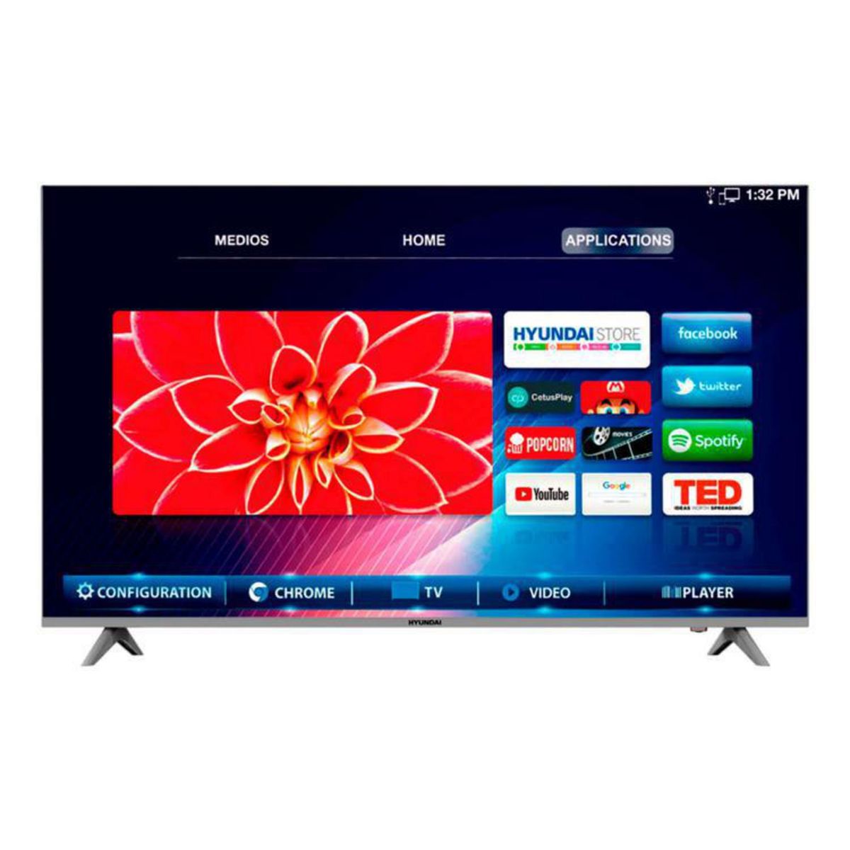 HYUNDAI - Televisor Hyundai LED Smart TV FHD 50" HYLED5016iNTM