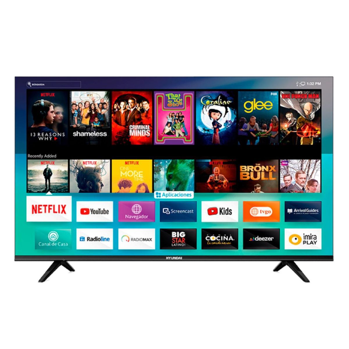 HYUNDAI - Televisor Hyundai LED Smart TV 4K UHD 58" HYLED5807IM4K