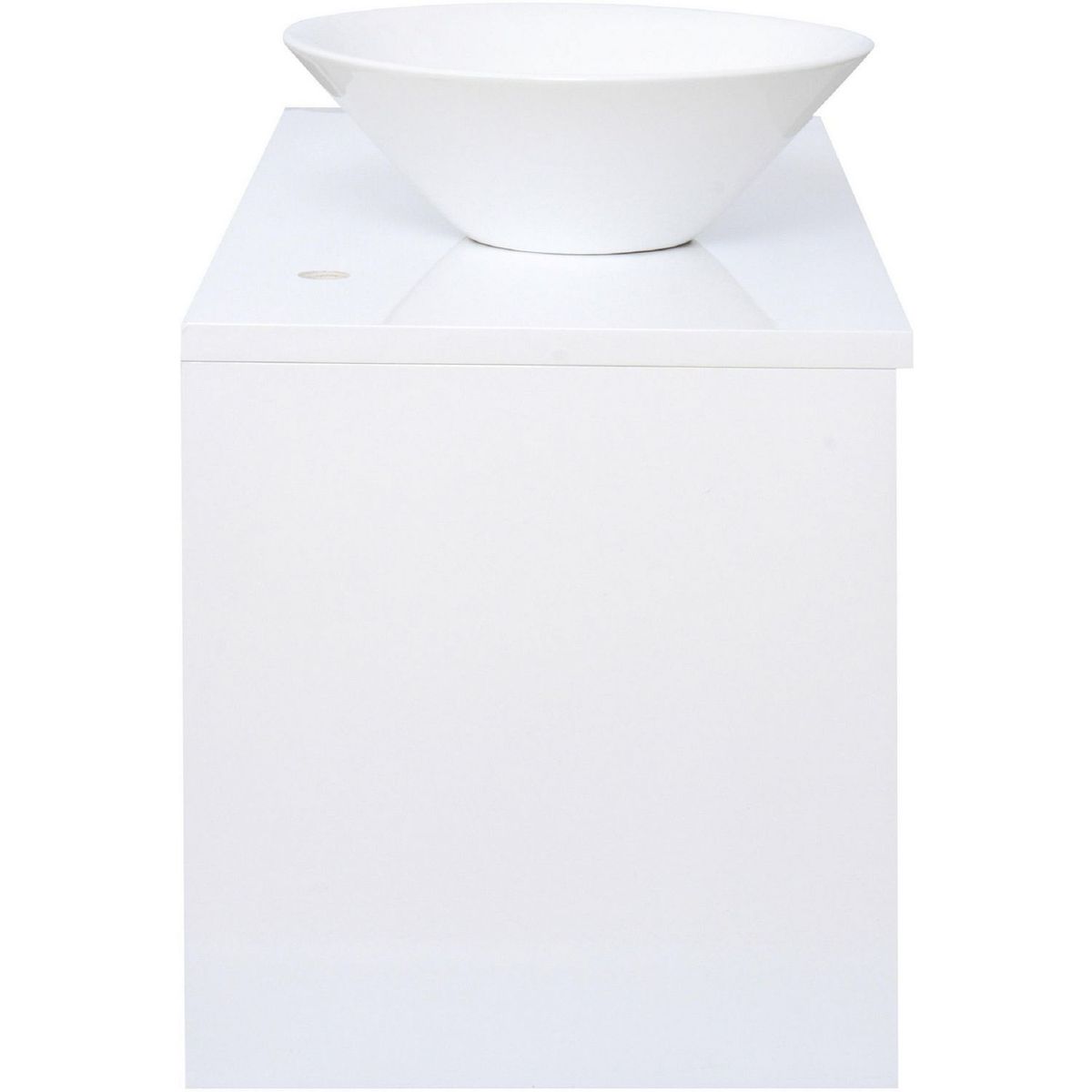 SENSI DACQUA - Mueble de Baño Vanitorio Lagoa Blanco/Wengue 100x46x50cm