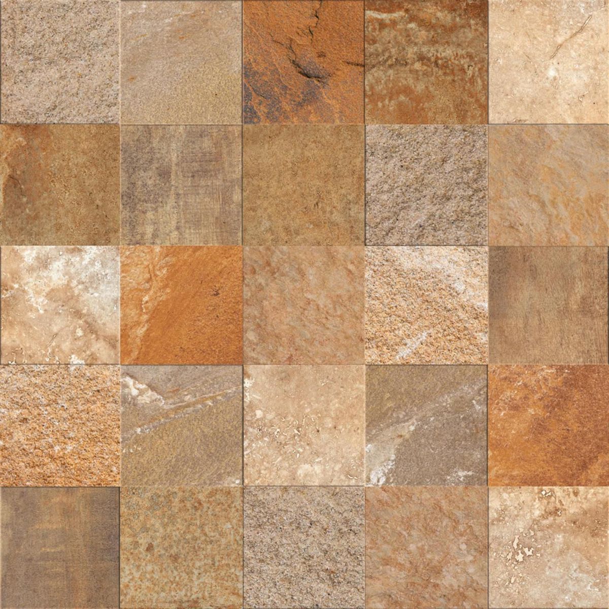 INCEFRA - Gres porcelánico Marrón 52.5x52.5 Gravillado Mate 1.93 m2