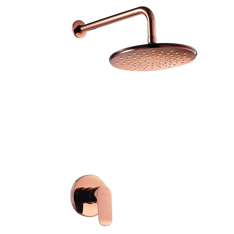 SENSI DACQUA - Monomando Ducha con Plato Rose Gold