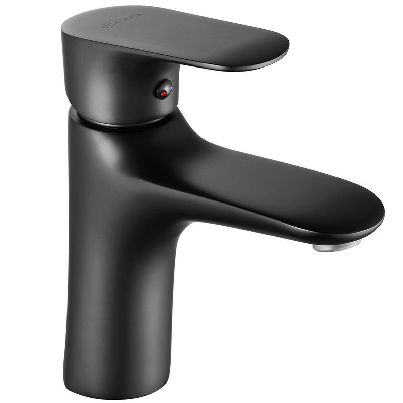 SENSI DACQUA - Llave de Lavatorio Monomando Bajo Negro Vittorio