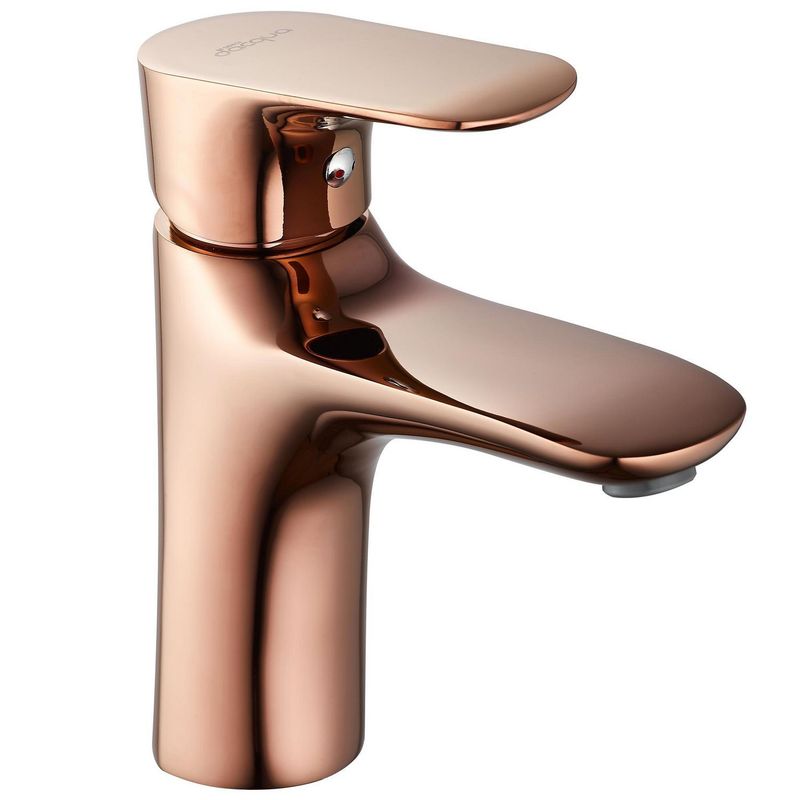 SENSI DACQUA - Llave de Lavatorio Monomando Bajo Rose Gold Vittorio