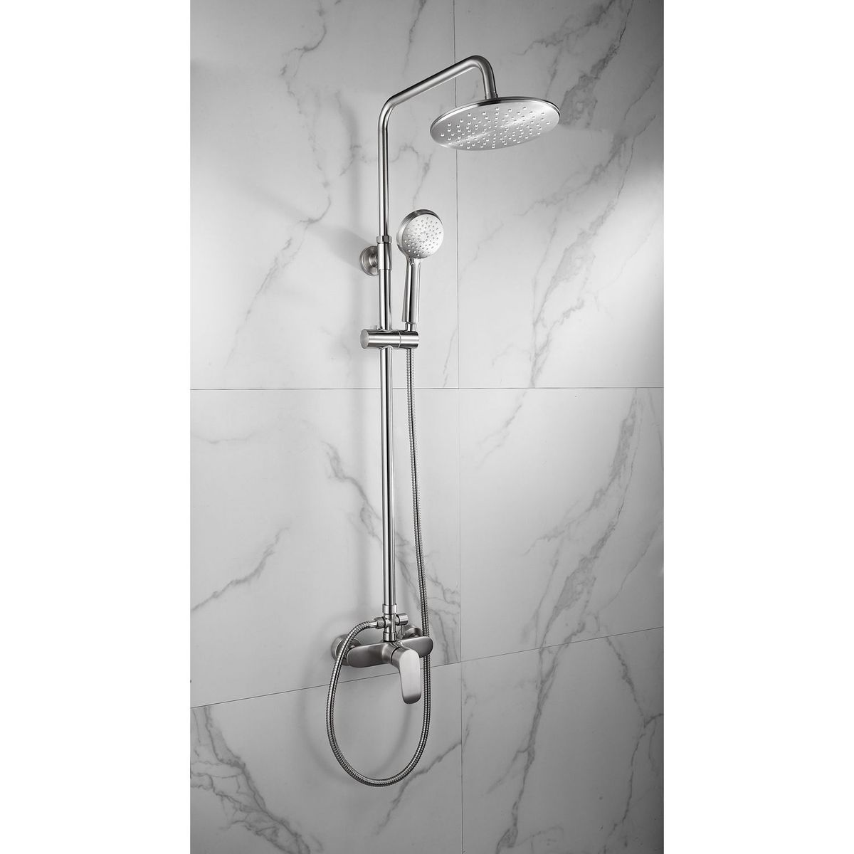 SENSI DACQUA - Columna Ducha Blanco Niquel Vitto