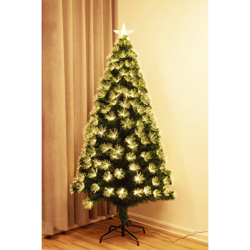 DEAR SANTA - Árbol de Navidad 210cm Fibra Óptica Verde