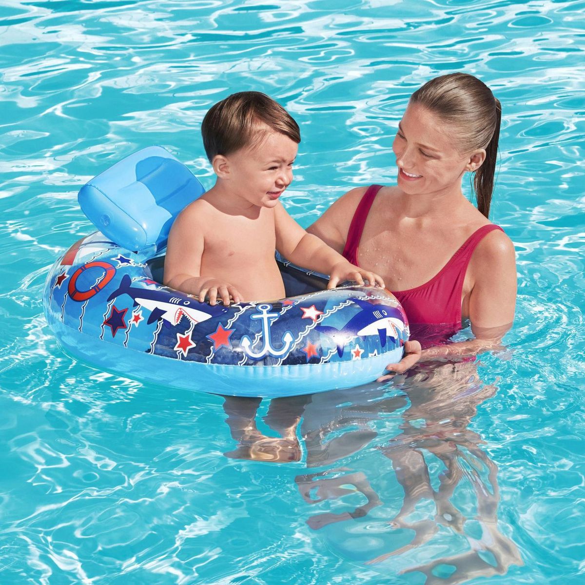 Flotador Para Bebé 76x65cm Multicolor, marca Bestway - Foto 2