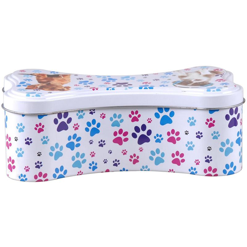 JUST HOME COLLECTION - Caja de Lata Huellitas